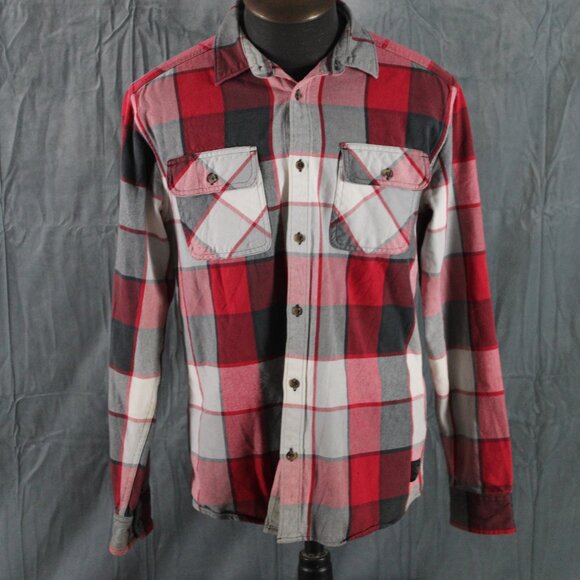 DC Shoes Shirt - Flannel Plaid Pattern - Men's Large - Picture 1 of 10